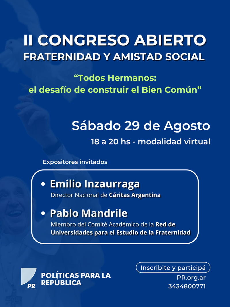 II Congreso Fraternidad y Amistad Social b